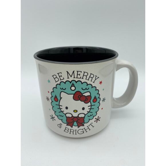 Hello Kitty Ceramic Holiday Mug Be Merry & Bright - Picture 1 of 3